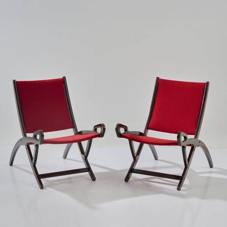 Hauptbild zu Objekt, Zwei Klappsessel 'Ninfea', 1958 (Entwurf), Gio Ponti, Fratelli Reguitti, 183A 304
