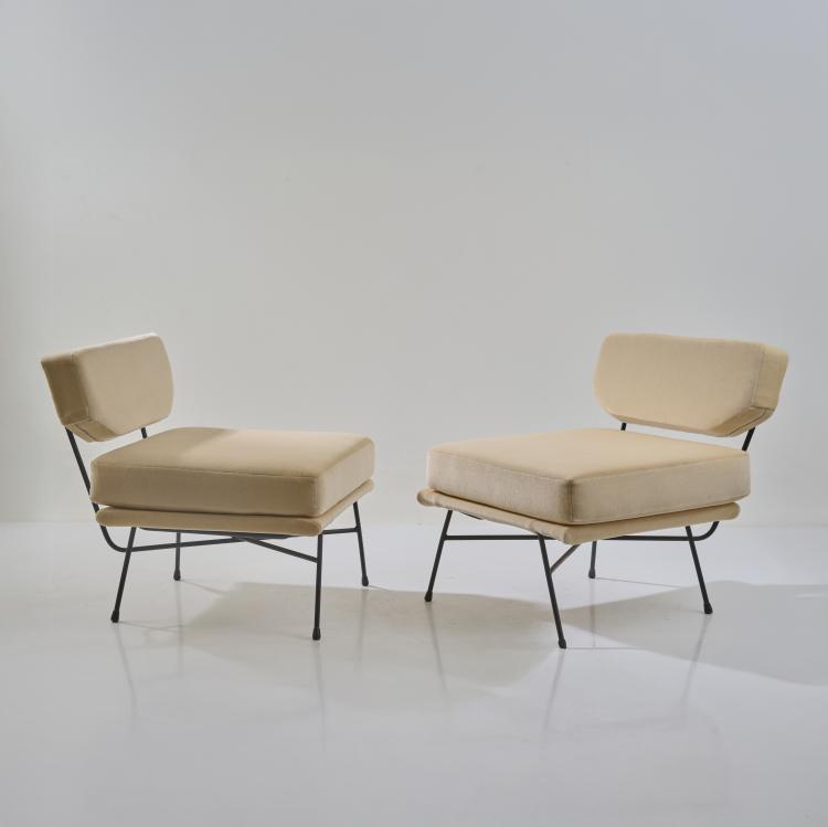 Bild 2 zu Objekt, Zwei Sessel 'Elettra', 1953 (Entwurf), Studio B.B.P.R.,Gian Luigi Banfi,Ludovico Barbiano di Belgiojoso,Enrico Peressutti,Ernesto Nathan Rogers, Arflex, Mailand, 183A 265