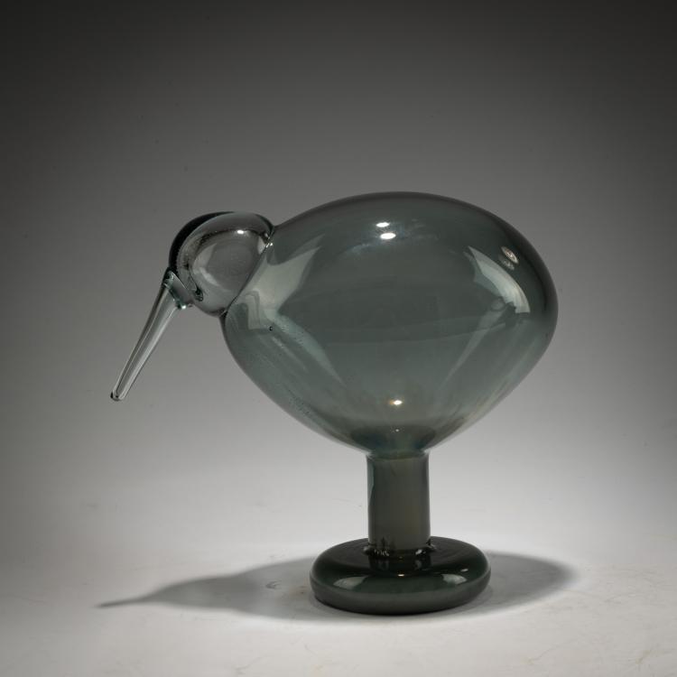 Hauptbild zu Objekt, Vogel 'Kalliokiwi' (Felsenkiwi), 2001 (Entwurf), Oiva Toikka, Nuutaj&auml;rvi, Notsj&ouml;; Iittala, Kalvola, 183A 54