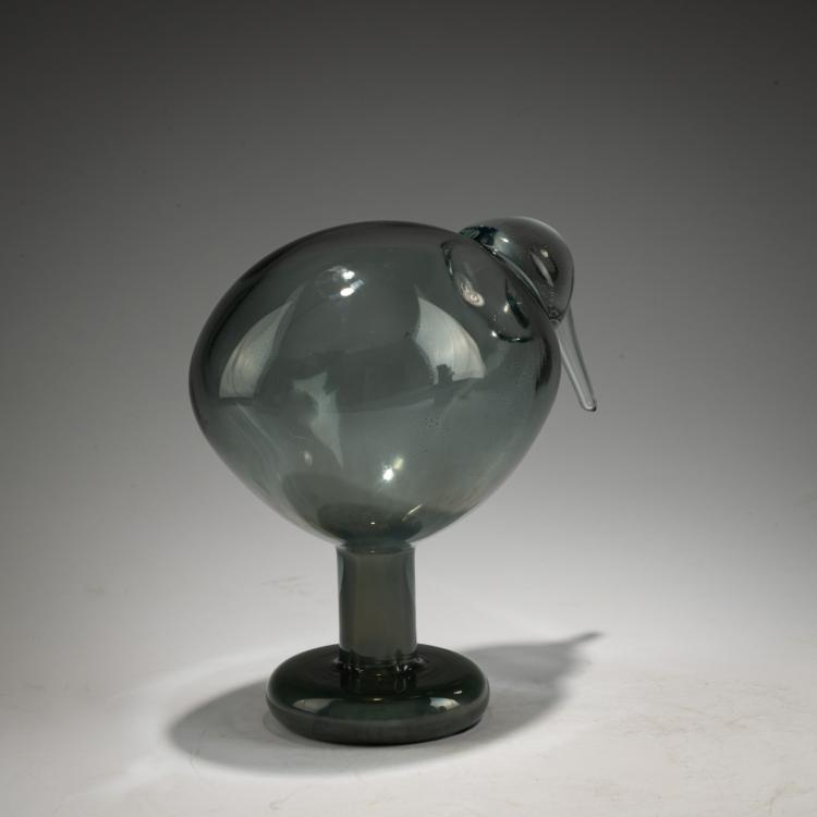 Bild 2 zu Objekt, Vogel 'Kalliokiwi' (Felsenkiwi), 2001 (Entwurf), Oiva Toikka, Nuutaj&auml;rvi, Notsj&ouml;; Iittala, Kalvola, 183A 54