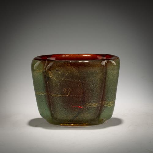 Vase 'Sommerso oro a bollicine', um 1934-36
