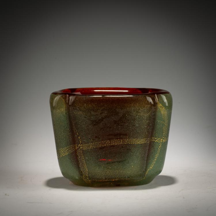 Bild 2 zu Objekt, Vase 'Sommerso oro a bollicine', um 1934-36, Carlo Scarpa, Venini, Murano, 183B 693