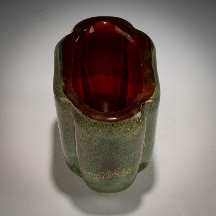 Bild 3 zu Objekt, Vase 'Sommerso oro a bollicine', um 1934-36, Carlo Scarpa, Venini, Murano, 183B 693