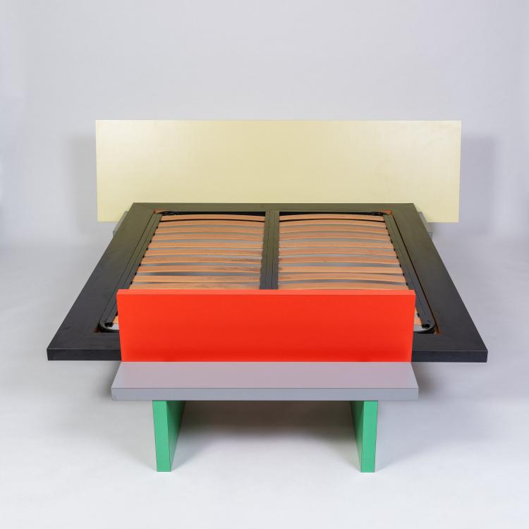 Hauptbild zu Objekt, Bett 'Horizon', 1984 (Entwurf), Michele De Lucchi, Memphis, Mailand / Milan, 183A 574