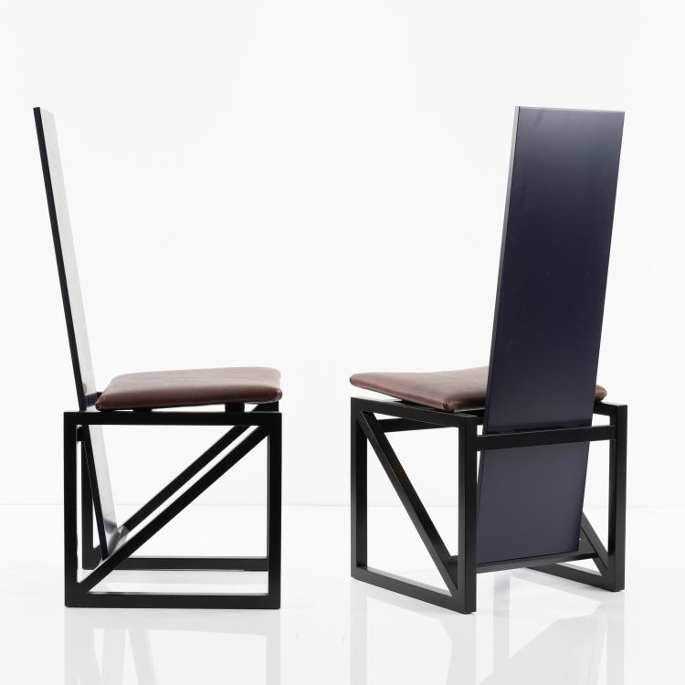 Hauptbild zu Objekt, Zwei St&uuml;hle 'Edo 2', um 1982, Kisho Kurokawa, PPM, Tokio, 183A 566