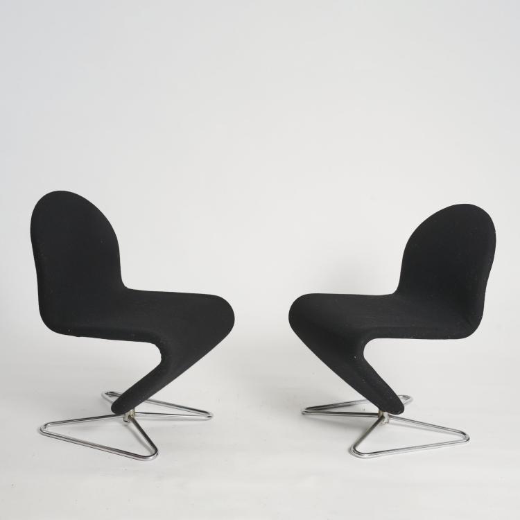Bild 1 zu Objekt, Acht St&uuml;hle 'System 1-2-3', 1973/74 (Entwurf), Verner Panton, Hansen Fritz, Aller&ouml;d, 183A 337