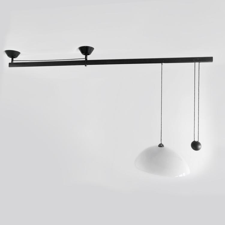 Hauptbild zu Objekt, Deckenleuchte mit schwenkbarem Ausleger 'Impiccato', 1970, Vico Magistretti, Artemide, Mailand, 183A 437