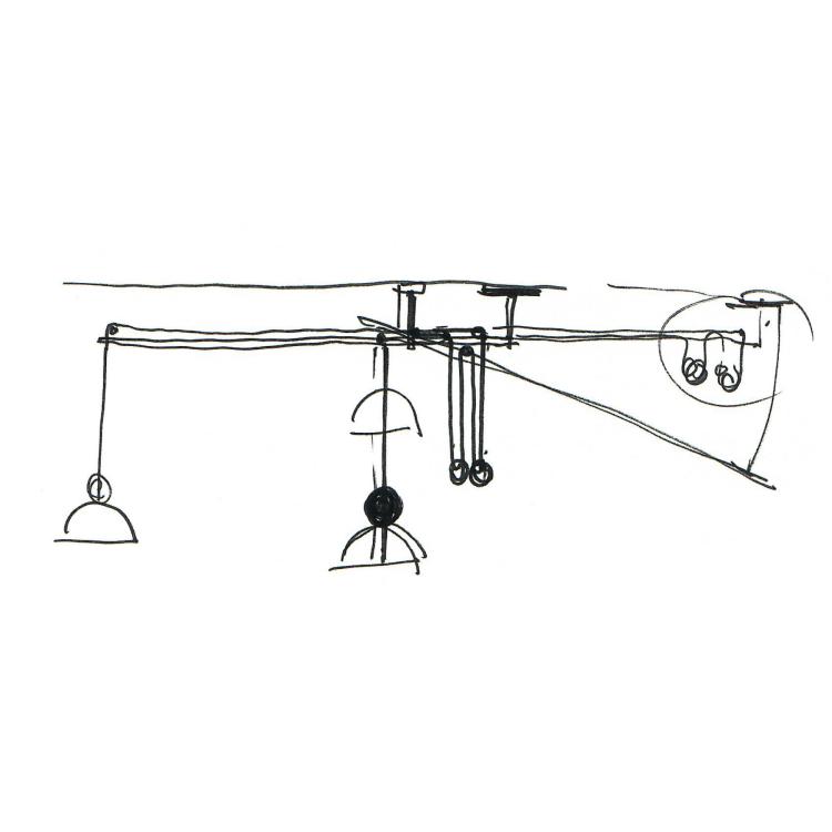 Bild 1 zu Objekt, Deckenleuchte mit schwenkbarem Ausleger 'Impiccato', 1970, Vico Magistretti, Artemide, Mailand, 183A 437