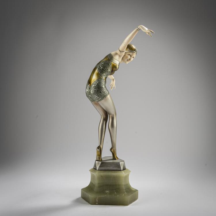 Bild 2 zu Objekt, Ivory figurine 'Cabaret Girl', c. 1925, Ferdinand Preiss, Preiss & Kassler, 