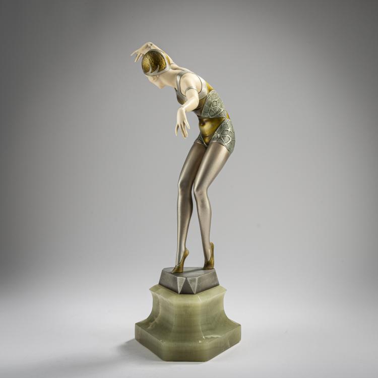 Bild 5 zu Objekt, Ivory figurine 'Cabaret Girl', c. 1925, Ferdinand Preiss, Preiss & Kassler, 