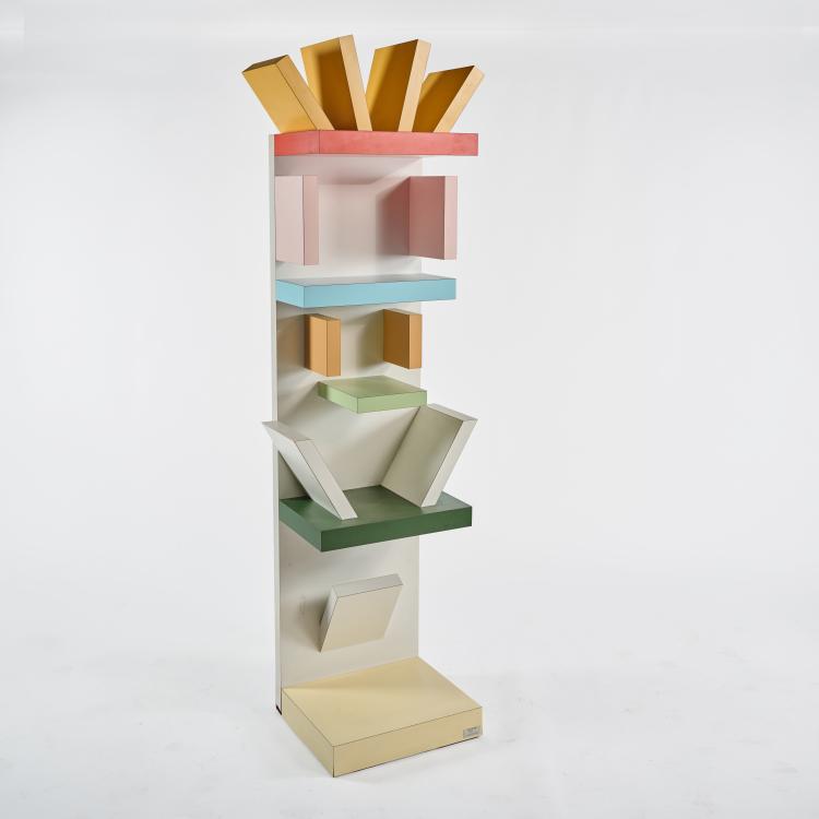 Hauptbild zu Objekt, Regal 'Factotum', 1980 (Entwurf), Ettore Sottsass, Belux oder Kumewa, Wohlen f&uuml;r Alchimia, Mailand / Milan, 