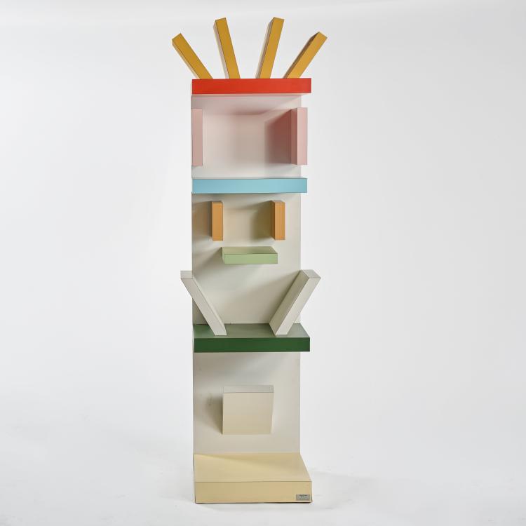 Bild 1 zu Objekt, Regal 'Factotum', 1980 (Entwurf), Ettore Sottsass, Belux oder Kumewa, Wohlen f&uuml;r Alchimia, Mailand / Milan, 