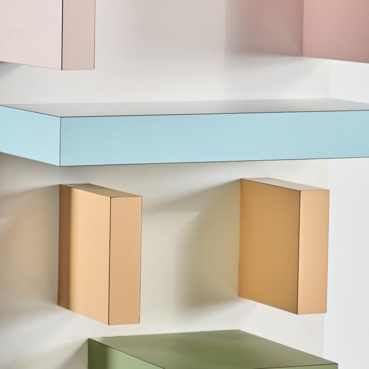 Bild 2 zu Objekt, Regal 'Factotum', 1980 (Entwurf), Ettore Sottsass, Belux oder Kumewa, Wohlen f&uuml;r Alchimia, Mailand / Milan, 