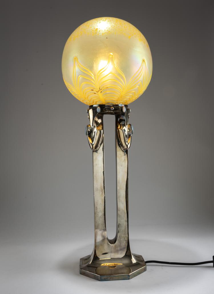 Hauptbild zu Objekt, 'Ph&auml;nomen' table light, 1901, L&ouml;tz Wwe. / Loetz; Hacker, Moritz, 