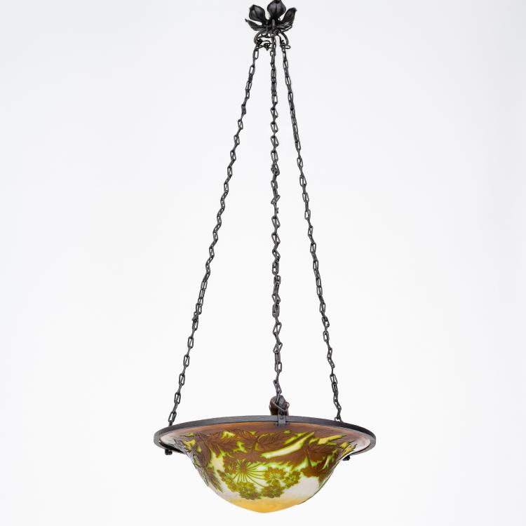 Hauptbild zu Objekt, Pendant light 'Ombelles', 1920-36, Gall&eacute;, 