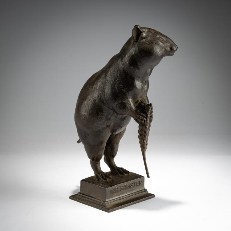 Bild 2 zu Objekt, Eisenfigur 'Der Hamster', 1917, August Gaul, Gladenbeck, 