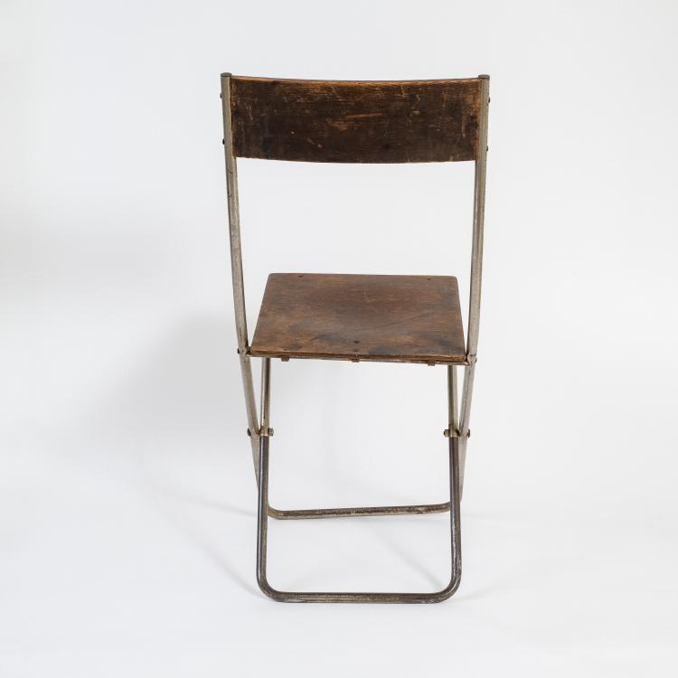 Bild 1 zu Objekt, Folding chair 'Volkshaus Probstzella', 1927/28, Alfred Arndt, Schlosserei Itting, Propstzella, 