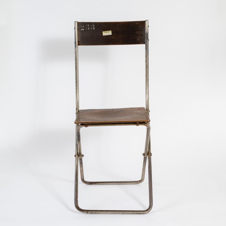 Bild 8 zu Objekt, Folding chair 'Volkshaus Probstzella', 1927/28, Alfred Arndt, Schlosserei Itting, Propstzella, 