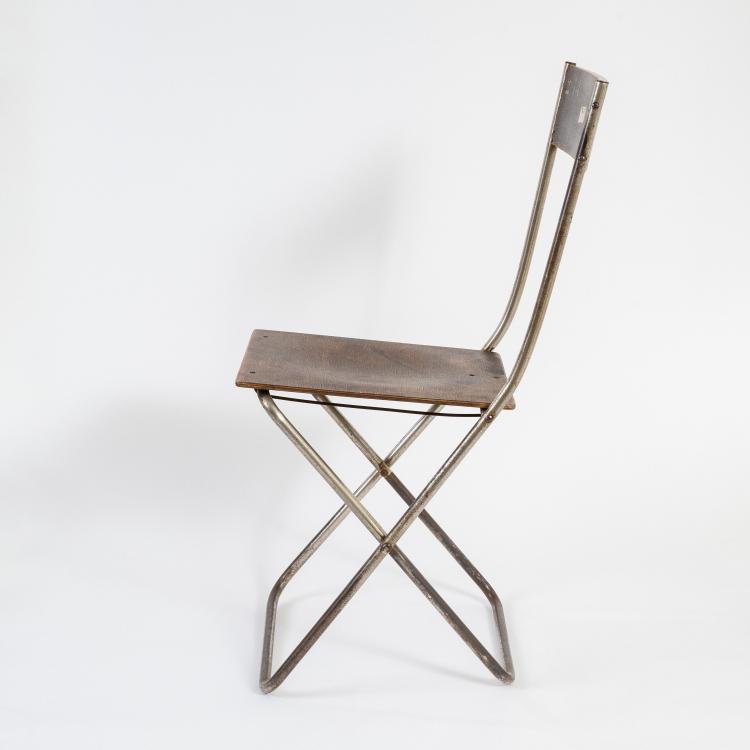 Bild 9 zu Objekt, Folding chair 'Volkshaus Probstzella', 1927/28, Alfred Arndt, Schlosserei Itting, Propstzella, 