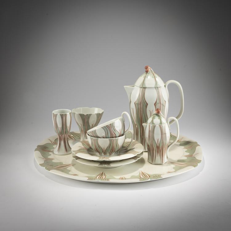Bild 4 zu Objekt, Siebenteiliges Kaffeeservice 'Krokus', 1896, Konrad Hentschel, Meissen, 