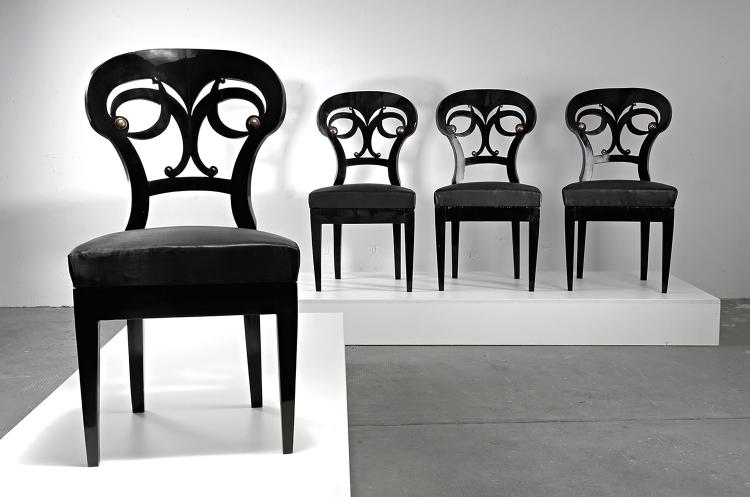 Bild 1 zu Objekt, Vier St&uuml;hle, 1825-30, Norditalien, 122A 1