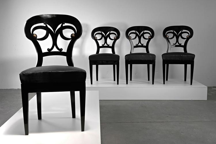 Bild 6 zu Objekt, Vier St&uuml;hle, 1825-30, Norditalien, 122A 1