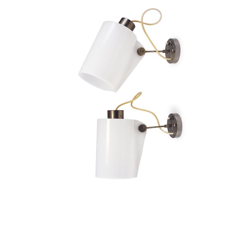 Hauptbild zu Objekt, Zwei Wandleuchten, um 1954, Tito Agnoli, Oluce, Mailand, 122A 73