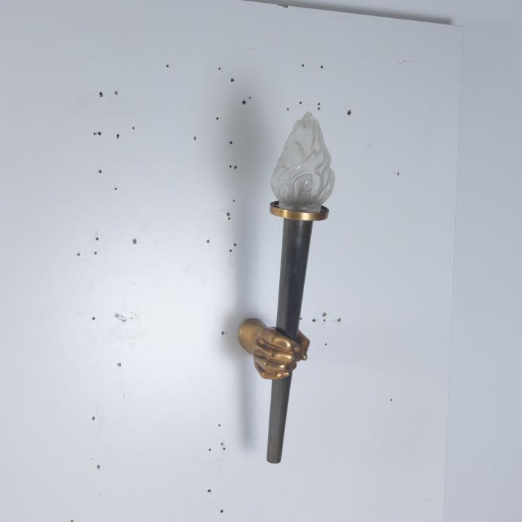 Bild 1 zu Objekt, 'Torch' sconce, 1930/40s, Arlus, Paris Frankreich  (zugeschrieben), 127B 305