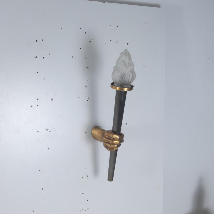 Bild 2 zu Objekt, 'Torch' sconce, 1930/40s, Arlus, Paris Frankreich  (zugeschrieben), 127B 305