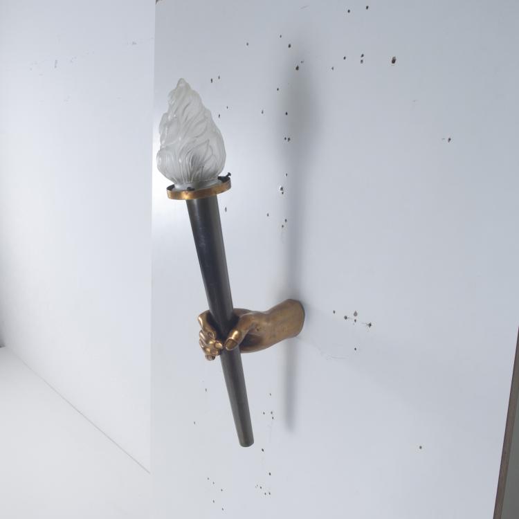 Bild 3 zu Objekt, 'Torch' sconce, 1930/40s, Arlus, Paris Frankreich  (zugeschrieben), 127B 305