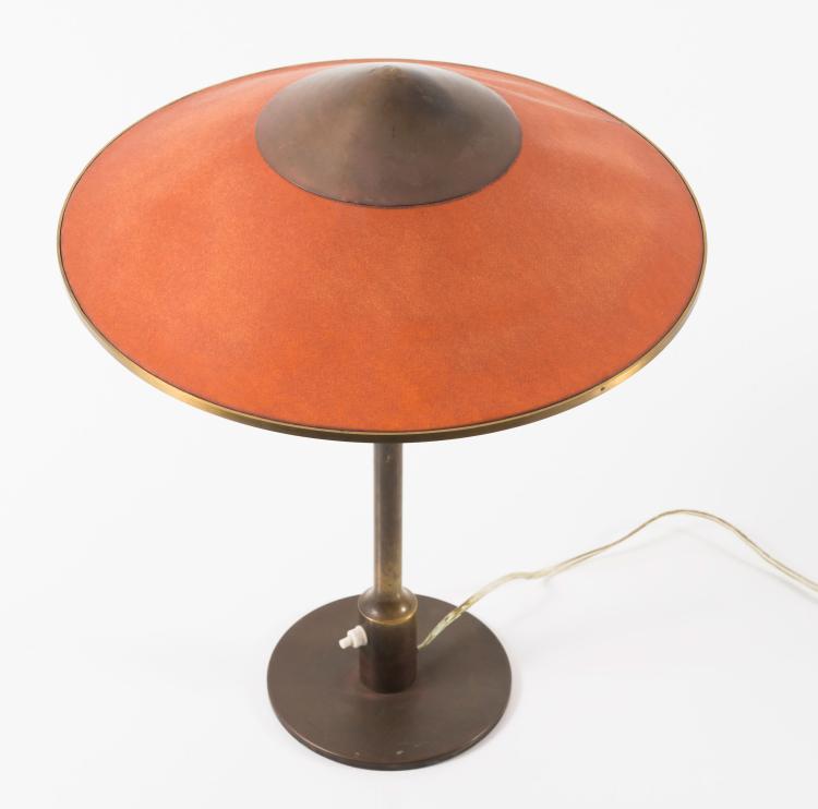 Bild 1 zu Objekt, Tischleuchte 'Kongelys', 1930/40er Jahre, Niels Thykier, Fog & M&oslash;rup, Kopenhagen, 122C 19