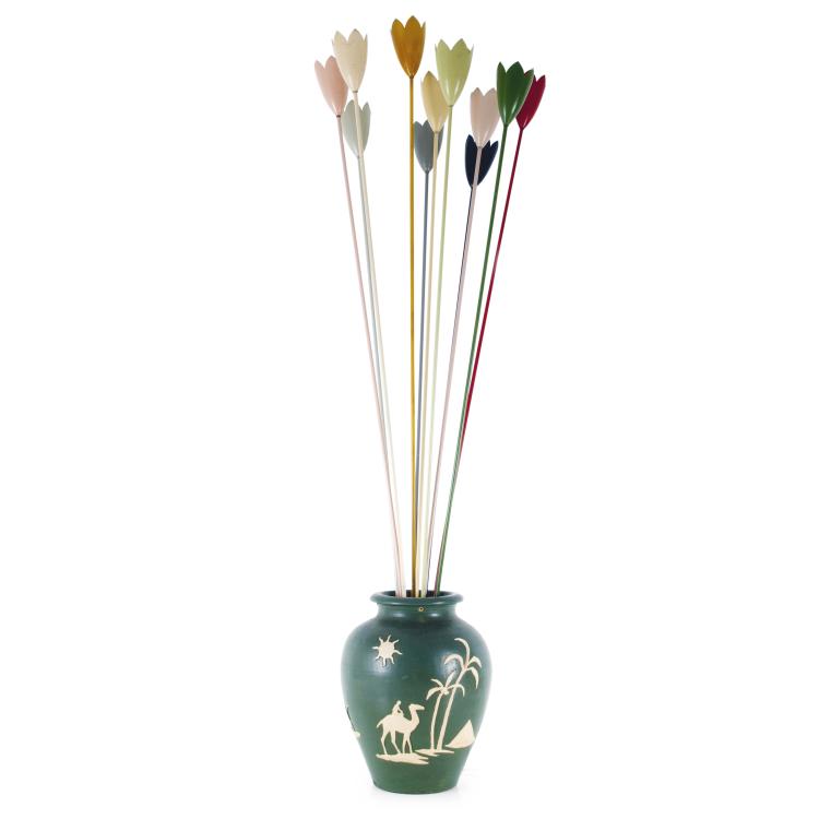 Hauptbild zu Objekt, 'Flowers' floor light, 1950s, Arredoluce, Monza (zugeschrieben), 122A 35