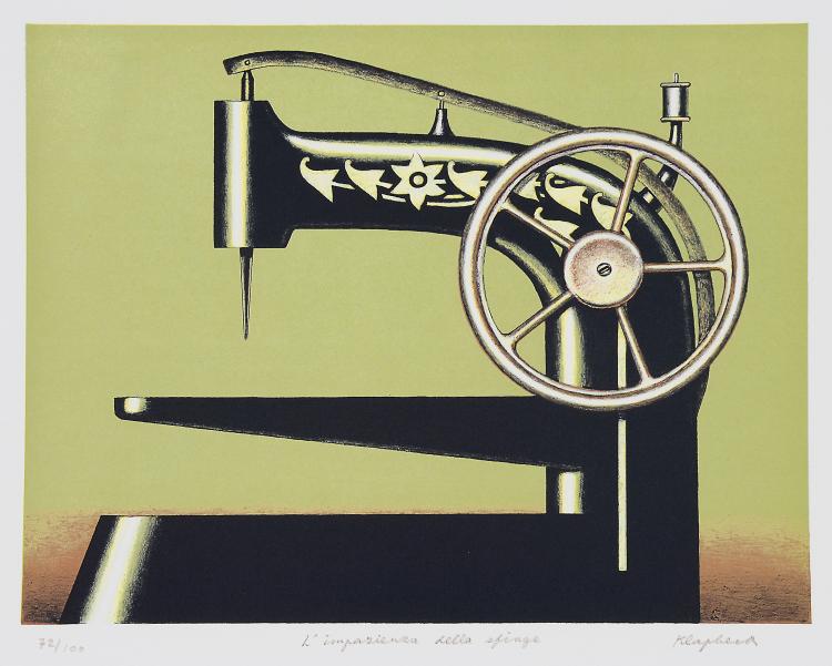 Hauptbild zu Objekt, 'L'impazienza della spinghe', 2002, Konrad Klapheck, 124B 130