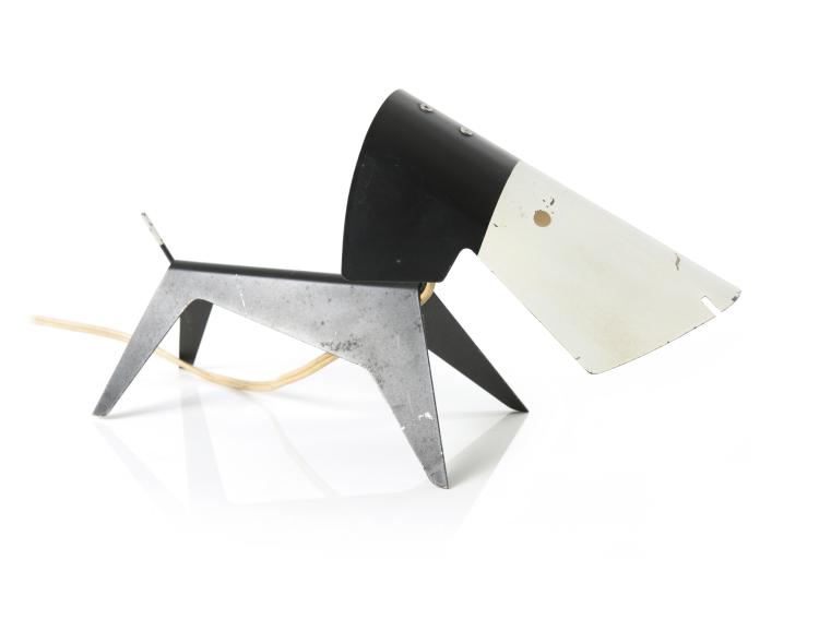 Hauptbild zu Objekt, Tischlampe 'Dog', um 1960, Jean Boris Lacroix, Disderot, Pierre, Paris, 122C 137