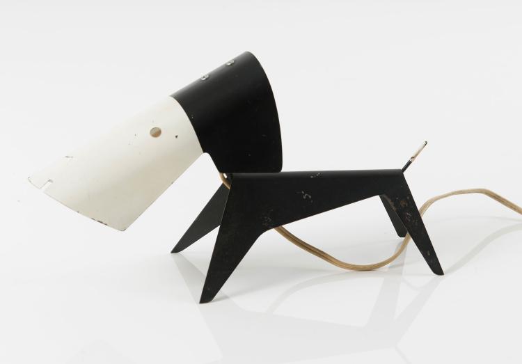 Bild 1 zu Objekt, Tischlampe 'Dog', um 1960, Jean Boris Lacroix, Disderot, Pierre, Paris, 122C 137