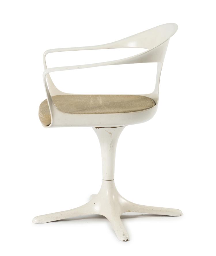 Hauptbild zu Objekt, Armlehnstuhl, 1969, Konrad Sch&auml;fer, L&uuml;bke, Burkhard, Top System, Bielefeld, 125A 131