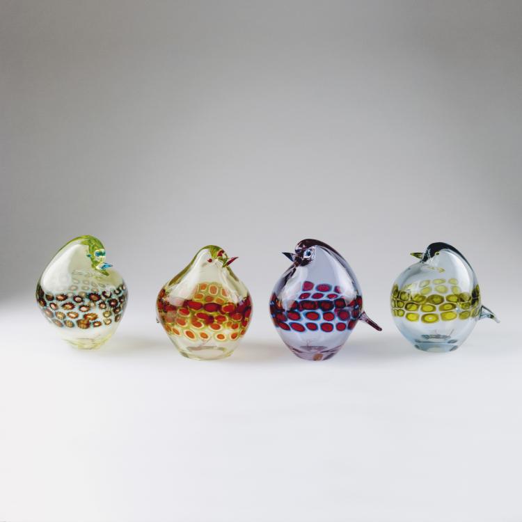 Hauptbild zu Objekt, Four birds, c1969, Antonio Da Ros, Cenedese, Gino, Murano, 122B 148