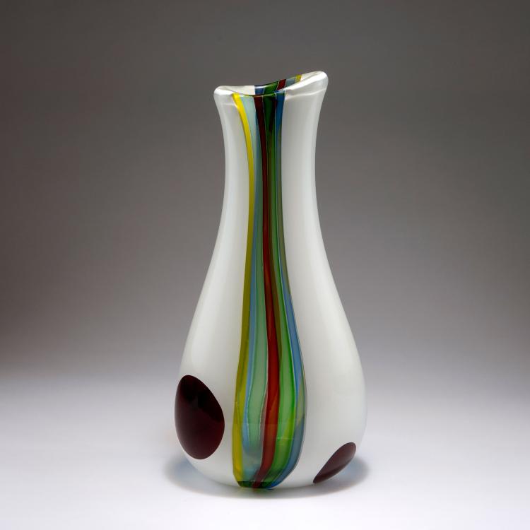 Bild 1 zu Objekt, 'Macchie' vase, 1955, Anzolo Fuga, A.Ve.M., Murano, 122B 122