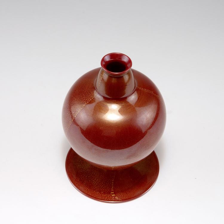 Bild 2 zu Objekt, 'Pasta vitrea rosso' vase, 1929, Carlo Scarpa, Cappellin, M.V.M., Murano, 122B 27