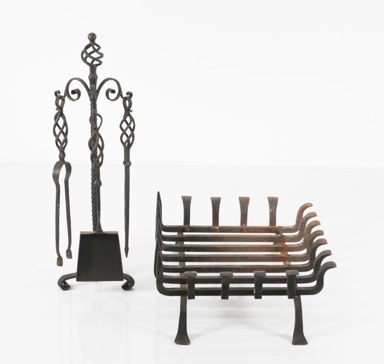 Bild 8 zu Objekt, Kaminset mit Kaminrost, 1950er Jahre, Vereinigte Werkst&auml;tten, M&uuml;nchen, 122C 71