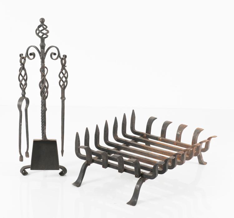 Bild 9 zu Objekt, Kaminset mit Kaminrost, 1950er Jahre, Vereinigte Werkst&auml;tten, M&uuml;nchen, 122C 71