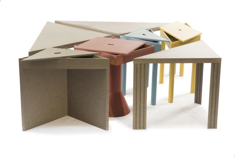 Hauptbild zu Objekt, 'Tangram' modular table, 1983, Massimo Morozzi, Cassina, Mailand, 122A 310
