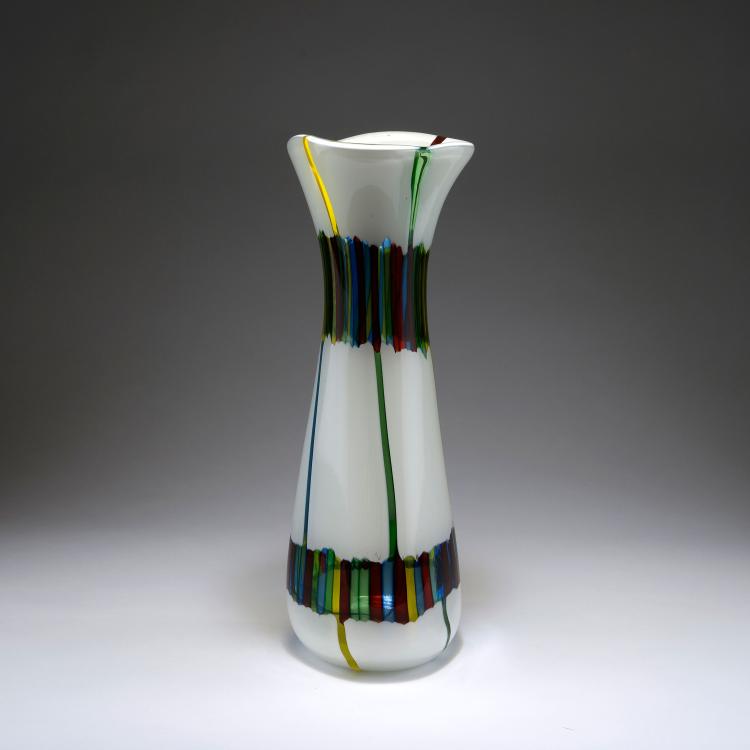 Bild 1 zu Objekt, 'Bandiere' vase, 1955, Anzolo Fuga, A.Ve.M., Murano, 122B 123