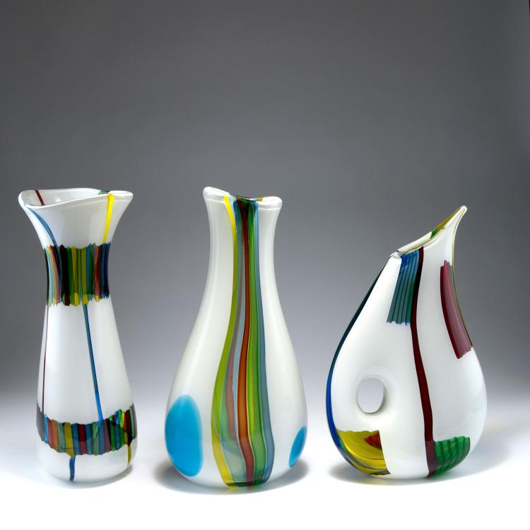 Bild 4 zu Objekt, 'Bandiere' vase, 1955, Anzolo Fuga, A.Ve.M., Murano, 122B 124