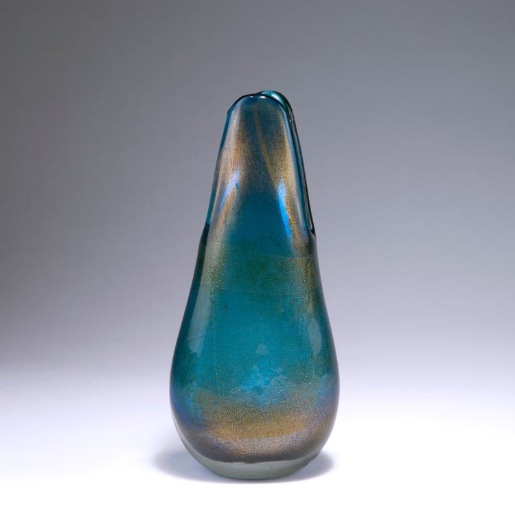 Bild 1 zu Objekt, 'Valva a bollicine' vase, 1956, Flavio Poli, Seguso Vetri d'Arte, Murano, 122B 133