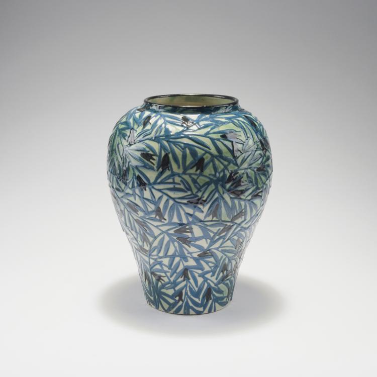 Hauptbild zu Objekt, Vase (Twigs),  1921-25, Max Laeuger, Karlsruhe, Majolikamanufaktur, 123 702