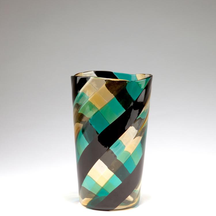 Bild 1 zu Objekt, 'A fasce ritorte' vase, 1951, Fulvio Bianconi, Venini & C., Murano, 122B 55