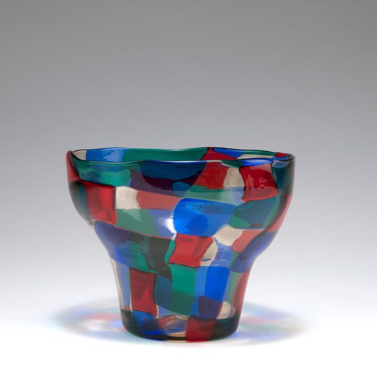 Bild 1 zu Objekt, 'Pezzato' vase, c1951, Fulvio Bianconi, Venini & C., Murano, 122B 59
