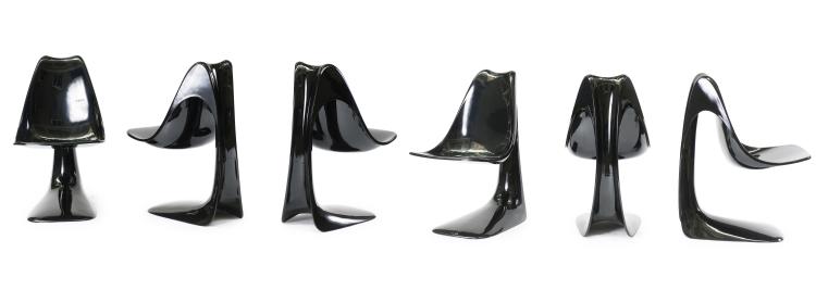 Hauptbild zu Objekt, Six 'Chicago' chairs, 1983, Angelo Mangiarotti, Skipper, Mailand, 122A 312