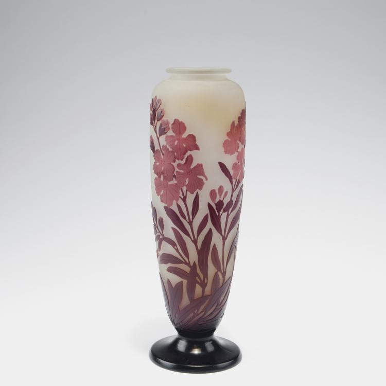 Hauptbild zu Objekt, 'Laurier rose' vase, 1920s, Gall&eacute;, Emile, Nancy, 123 344